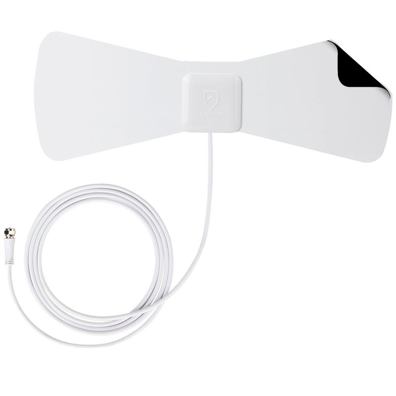 ANTOP 30 Miles Digital TV Antenna Indoor Directional UHF VHF Reception and 10 Feet High Performance Coax Cable - Image 2